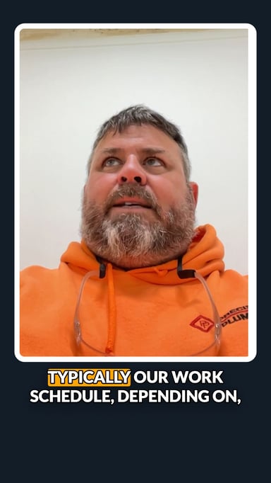 What is the Schedule like as a Plumber?